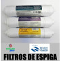 Pack recambio filtros espiga 1/4" osmosis inversa