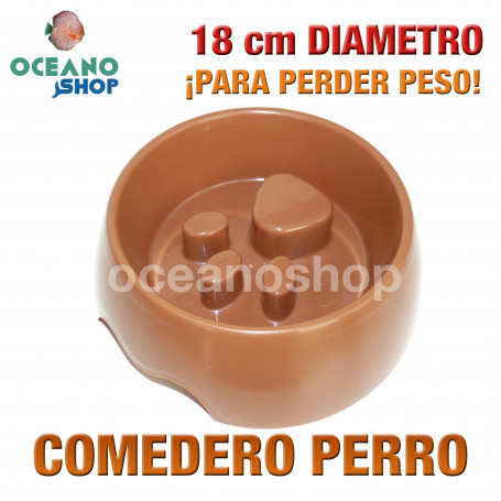 Comedero perro huella light adelgazar 18 cm diámetro