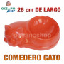Comedero bebedero gato perro forma gato 26 cm