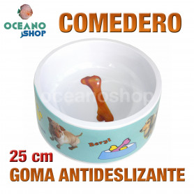Comedero grande gato perro antideslizante 25 cm Comedero gato perro antideslizante 25 cm