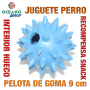 Juguete perro pelota goma recompensa snack interior 9 cm