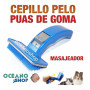 cepillo perro pelo masageador puas comodo calidad azul