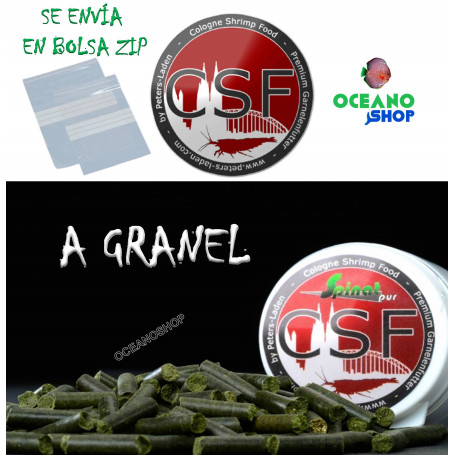 spinat pur csf espinaca vegetales gambas caridina neocaridina granel