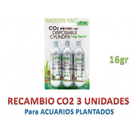 Recambio 3 cilindros CO2 16gr Recambio 3 cilindros CO2 16gr