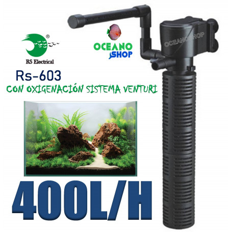 Filtro interno 400l/h con foamex rs-603 rs electrical