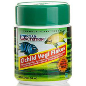 Ocean Nutrition Cichlid Vegi Flakes 34 gr. Ocean Nutrition Cichlid Vegi Flakes 34 gr.