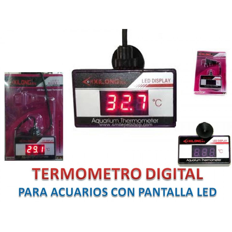 Termómetro digital led sumergible