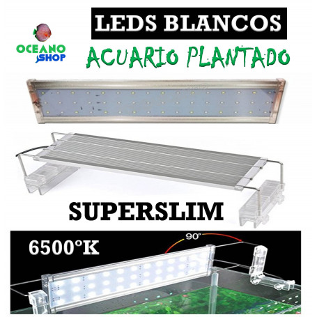 Pantalla leds blancos SUPERSLIM 80-100cm 36W 3800 LUMENES