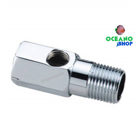 Conector intermedio 1/2 con toma para osmosis