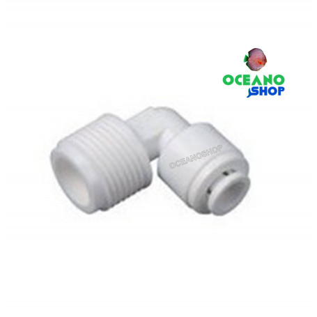 Codo conector macho 1/4 osmosis