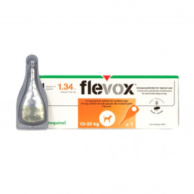 Pipeta Flevox Perro 10-20 kg Fipronil 132 mg Pipeta Flevox Perro 10-20 kg Fipronil 132 mg