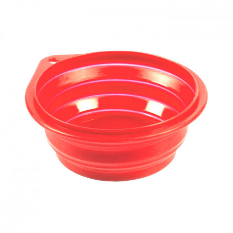 Comedero Viaje Silicona Rojo Duvo 1000 ml 18 cm