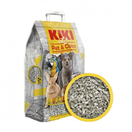 Kiki Lecho Vegetal de Papel Gatos Roedores Pet & Clean 10 L