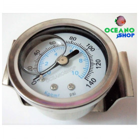 Manometro para equipo de osmosis MANOMETRO INOXIDABLE 1/8” CON GLICERINA