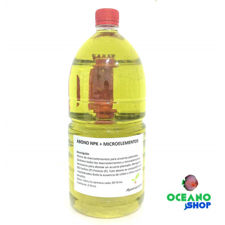 Abono npk + micros 2000 ml acuario