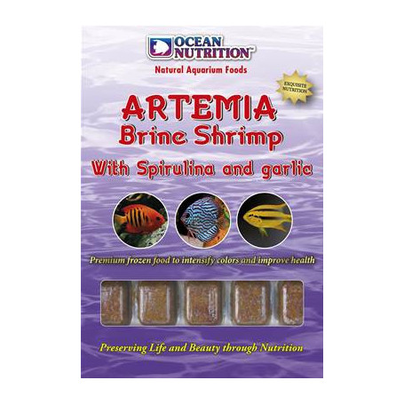Artemia con espirulina y ajo ocean nutrition