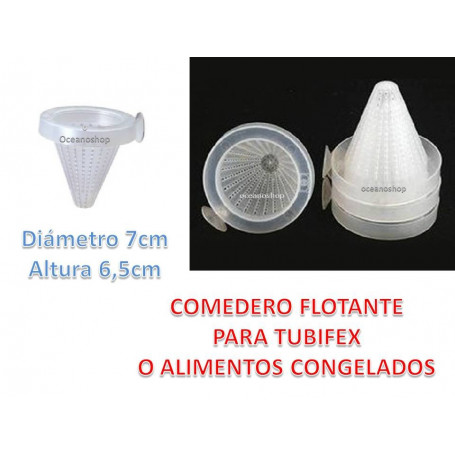 Comedero Tubifex y Alimentos Congelados para peces, Acuario,Pecera para peces