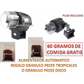 OFERTA 60GR COMIDA+Alimentador comedero digital automático Alimentador comedero digital automático para peces