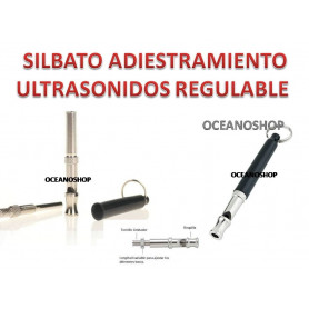SILBATO DE ULTRASONIDOS PARA ADIESTRAMIENTO PERRO CON REGULADOR DE FRECUENCIA