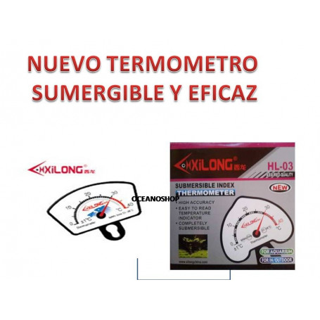 Termómetro sumergible preciso.