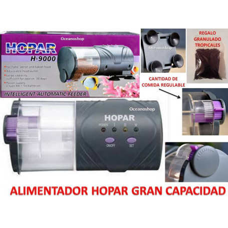 OFERTA 60GR COMIDA+Alimentador  HOPAR comedero automático