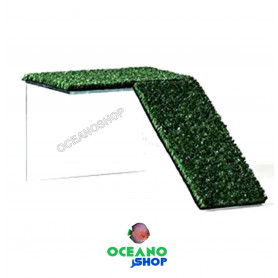 Rampa tortuga de cristal con cesped 30x19x14 cm Rampas tortuga de cristal con cesped