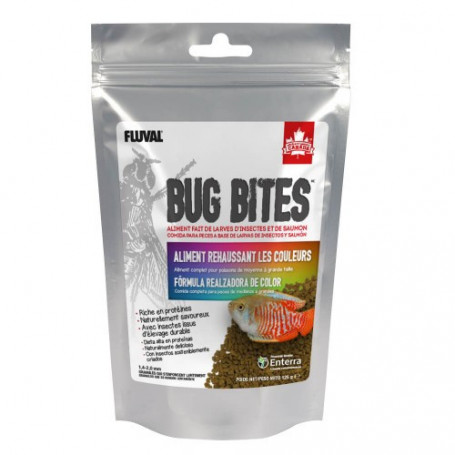 Fluval Bug Bites Granulos Formula Realzador Color 125g