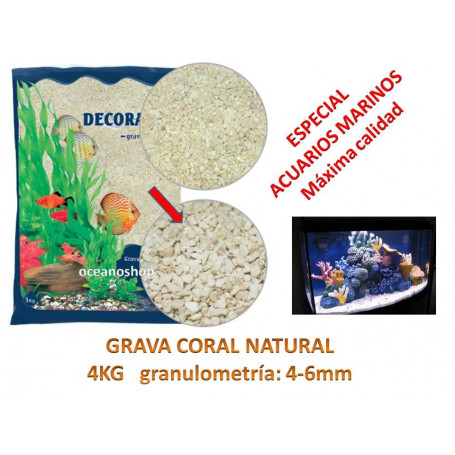 Grava coral natural Especial marino 4kg