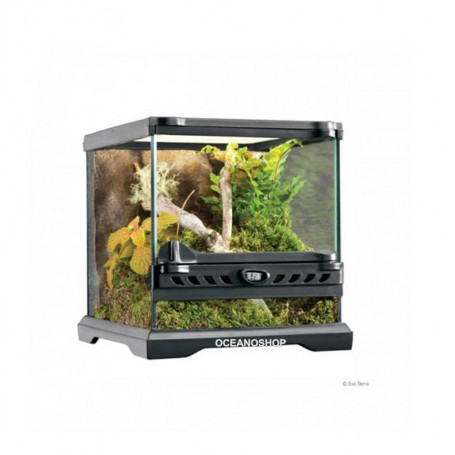 TERRARIO DE CRISTAL REPTILES Nano Wide 20x20x20cm Exo Terra