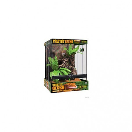 KIT HÁBITAT TERRARIO DE VIDRIO PARA GECKOS Grande Exo Terra