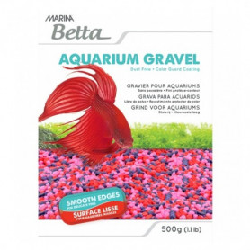 Grava para Betta Color Rosa Tritono 500g MARINA Grava para Betta Jelly Bean 500g MARINA