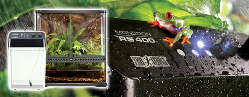 Sistemas de lluvia para reptiles y tortugas | Oceanoshop